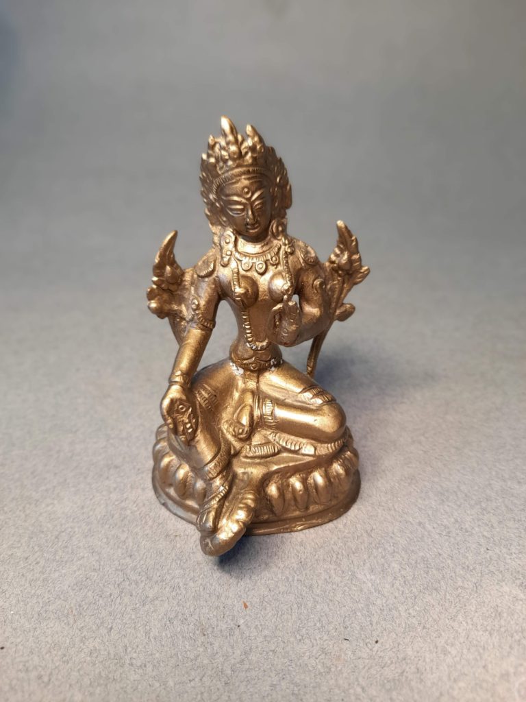 Nepal, Tara Buddha gudinde i Bronze